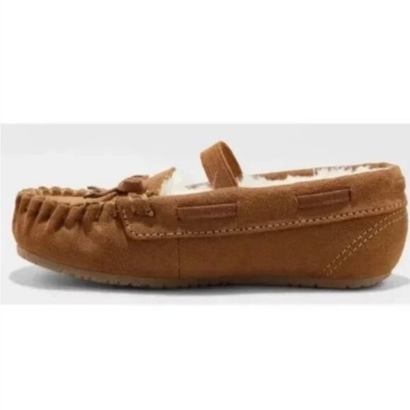 Celina Moccasin Slippers Dark Chesnut - Cat & Jack 11 - Picture 3 of 3
